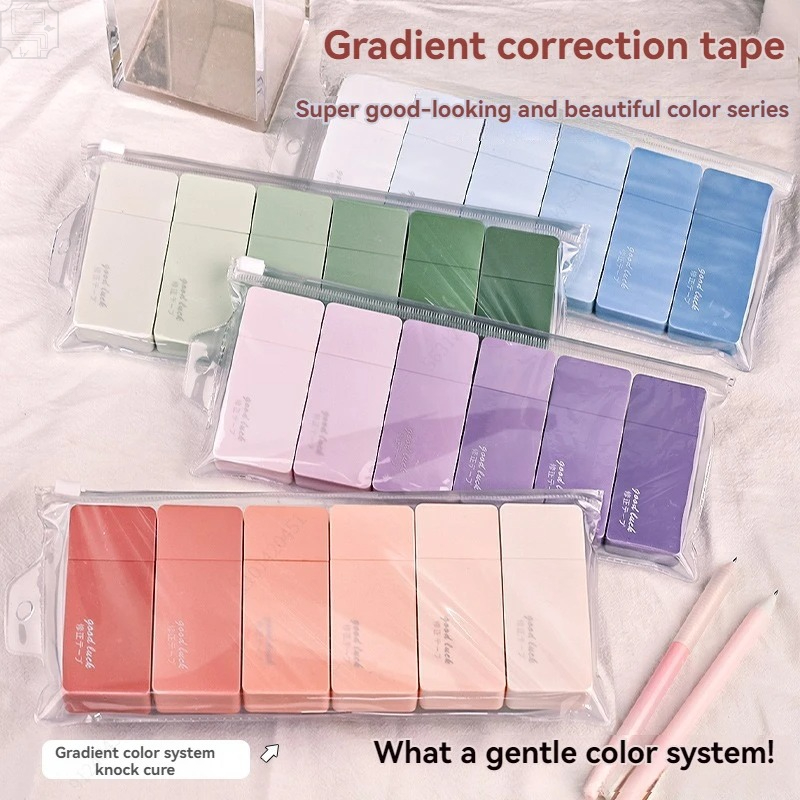 6Pcs Cute Macaron Correction T - Correction Tape Roller recension och pris