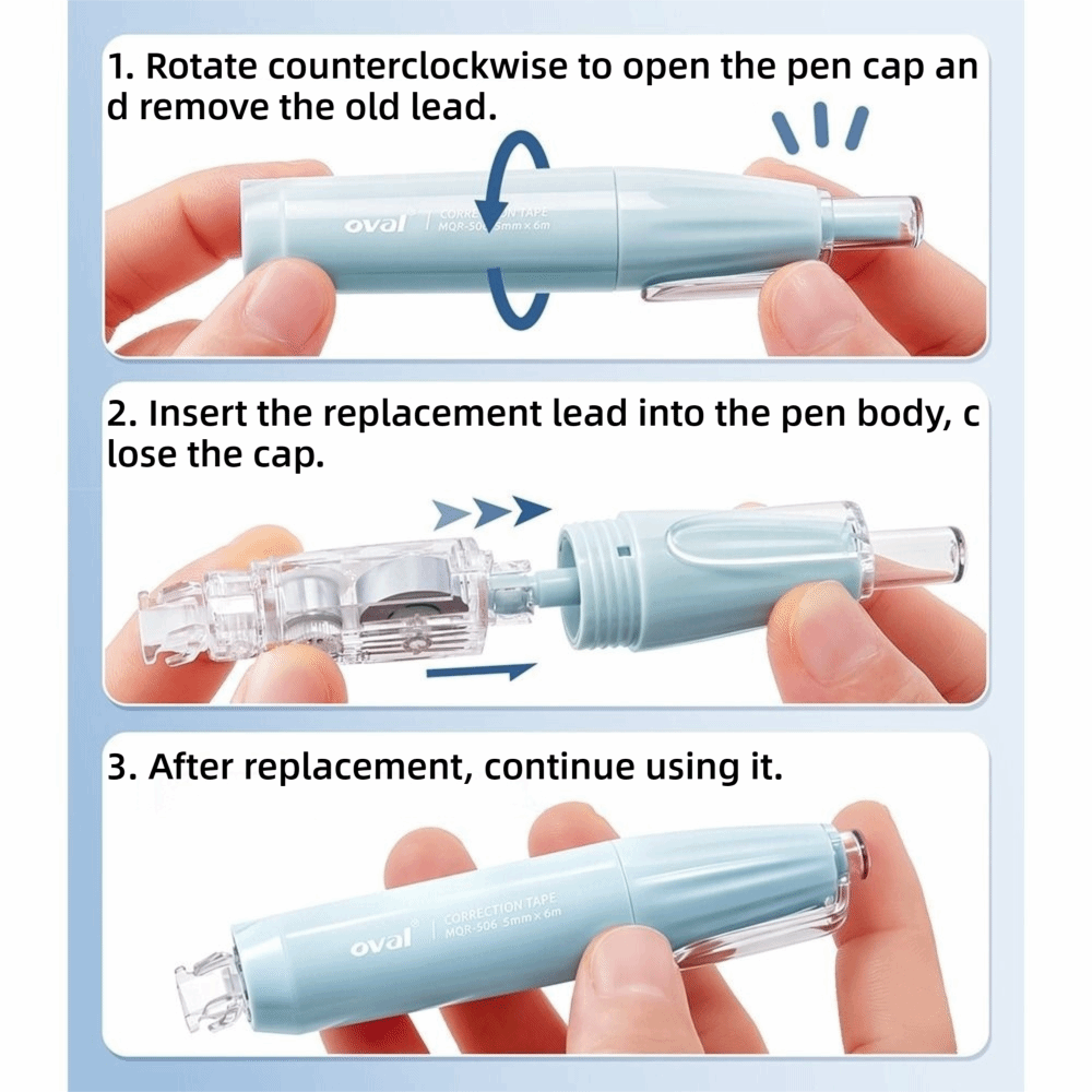 Multi-functional 360° Rotatabl - Correction Tape Roller recension och pris